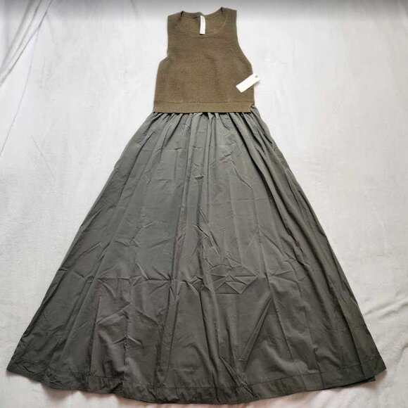 New S Anthropologie x Daily Practice Placid sweater dress in Moss Green - Picture 5 of 11